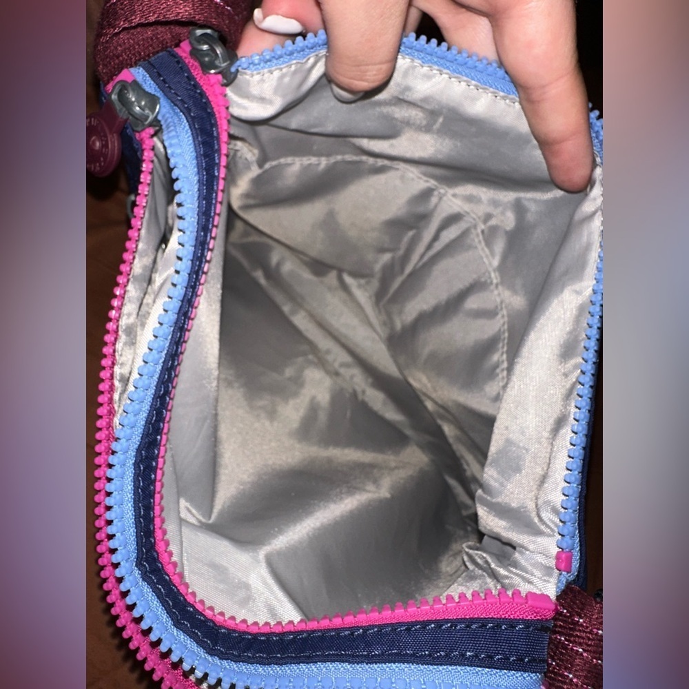 Kipling purple and blue Crossbody Bag retro - Picture 6 of 6